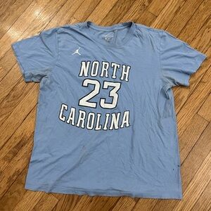 Nike Light Blue University of North Carolina 23 Tee
